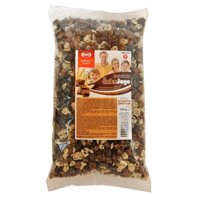 Celozrnné lupínky v čokoládě 500g