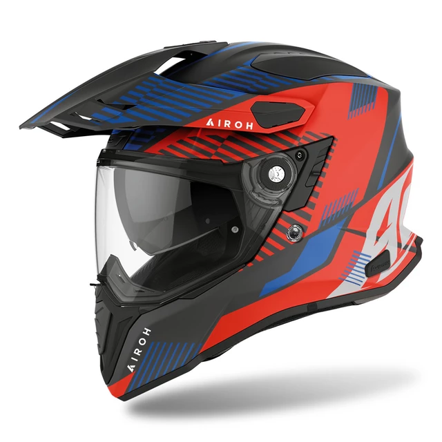 Motorcycle Helmet Airoh Commander Boost Matte Red/Blue 2022