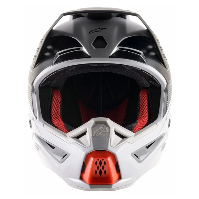 Motorcycle Helmet Alpinestars S-M5 Rayon Light Gray/Black/Silver/Matte/Orange 2022