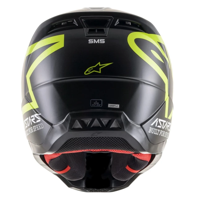 Moto přilba Alpinestars S-M5 Compass matná černá/žlutá fluo