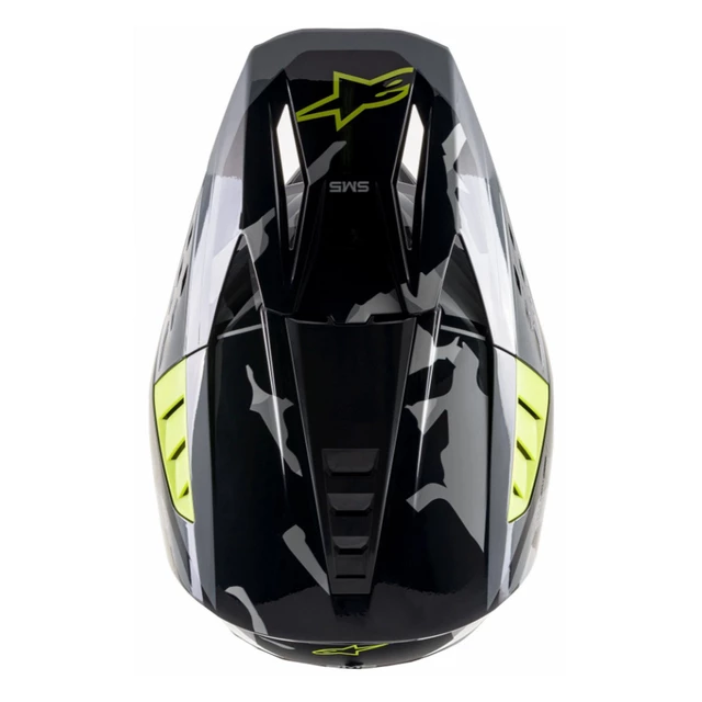 Moto prilba Alpinestars S-M5 Rover antracit/žltá fluo/šedá maskáčová