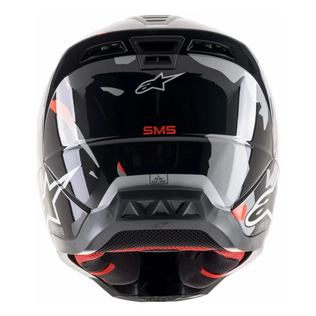 Moto přilba Alpinestars S-M5 Rover antracit/červená fluo/šedá maskáčová