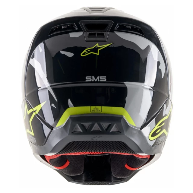 Moto přilba Alpinestars S-M5 Rover antracit/žlutá fluo/šedá maskáčová