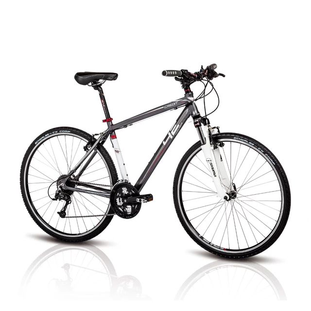 Crossový bicykel 4EVER Credit 2014 - šedo-biela