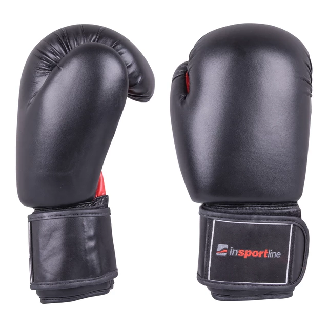inSPORTline Boxsack auffüllbar 50-100kg s mit Boxhandschuhen - schwarz-rot