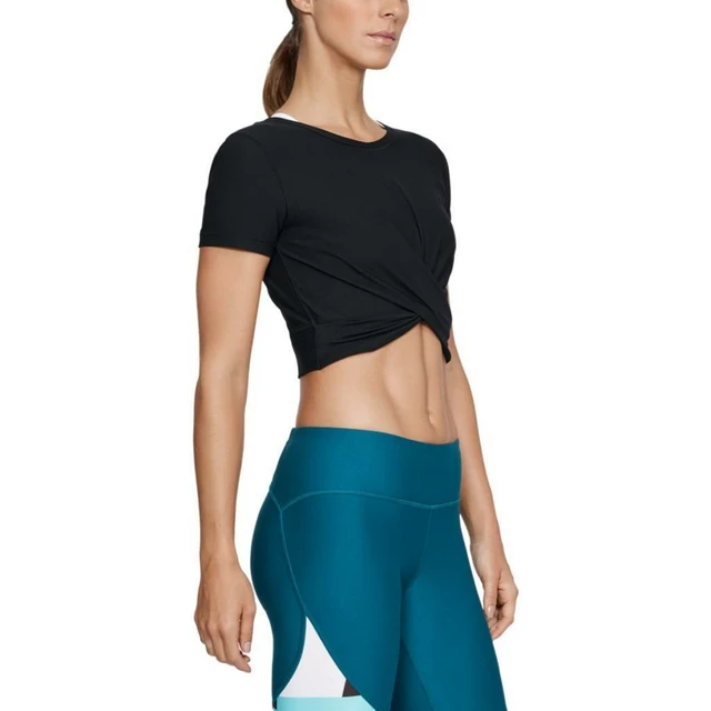 Dámsky crop top Under Armour Lightweight Lux Crop Tee - White