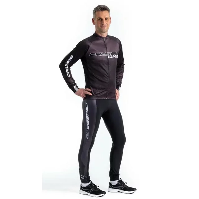 Pánské elastické kalhoty CRUSSIS CSW-097 - 2.jakost - černo-bílá