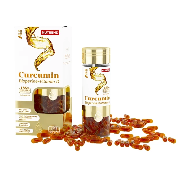 Curcumin + Bioperine + Vitamin D Nutrend – 60 Capsules