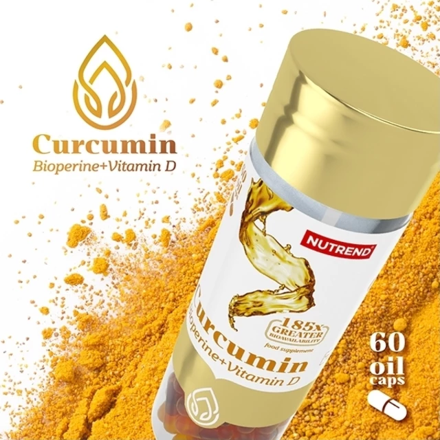 Nutrend Curcumin + Bioperine + Vitamin D, 60 kapszula