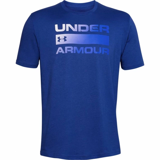 Pánske tričko Under Armour Team Issue Wordmark SS - White - American Blue