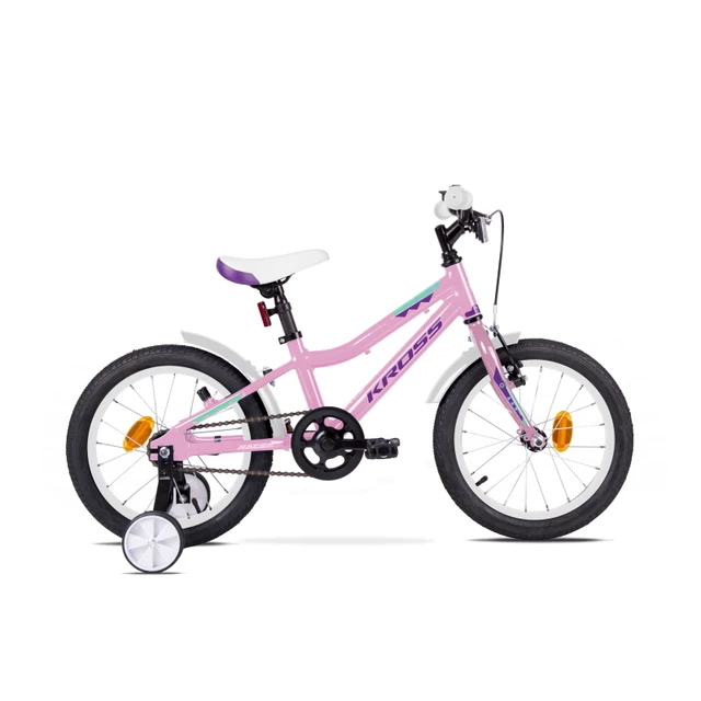 Dětské kolo Kross Mini 3.0 16" - model 2020 - Pink / Violet / Turquoise Glossy - Pink / Violet / Turquoise Glossy