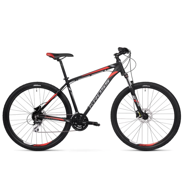 Horský bicykel Kross Hexagon 6.0 29" - model 2020 - čierna/grafitová/červená