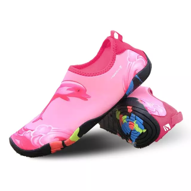 Kids water shoes inSPORTline Sunio - Blue - Pink