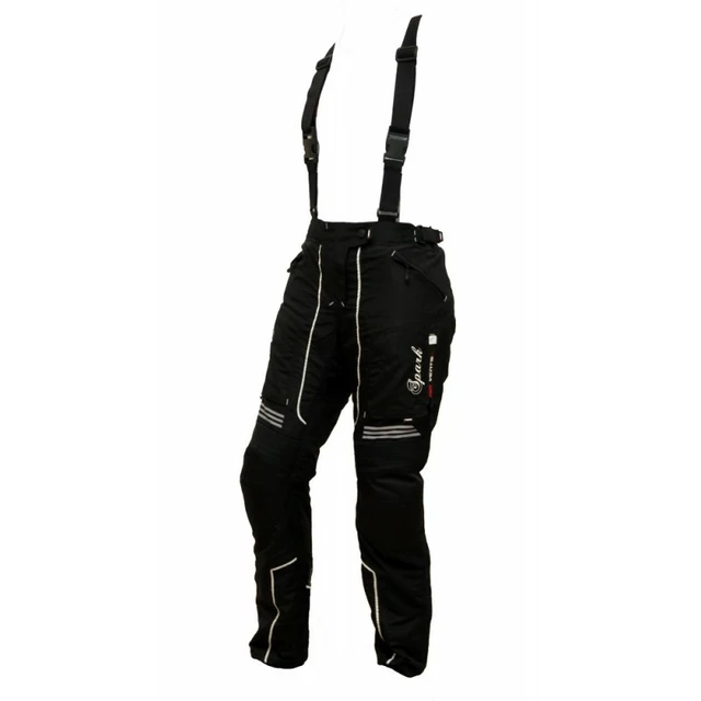 Dámské textilní moto kalhoty Spark Nora - S - černá