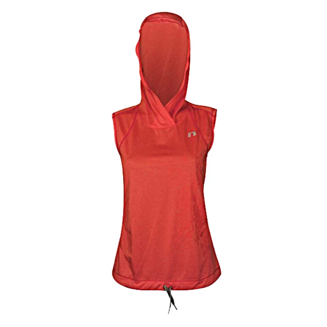 Ladies vest Newline Imotion Heather Hoodie - Heather Grey - Coral Heather