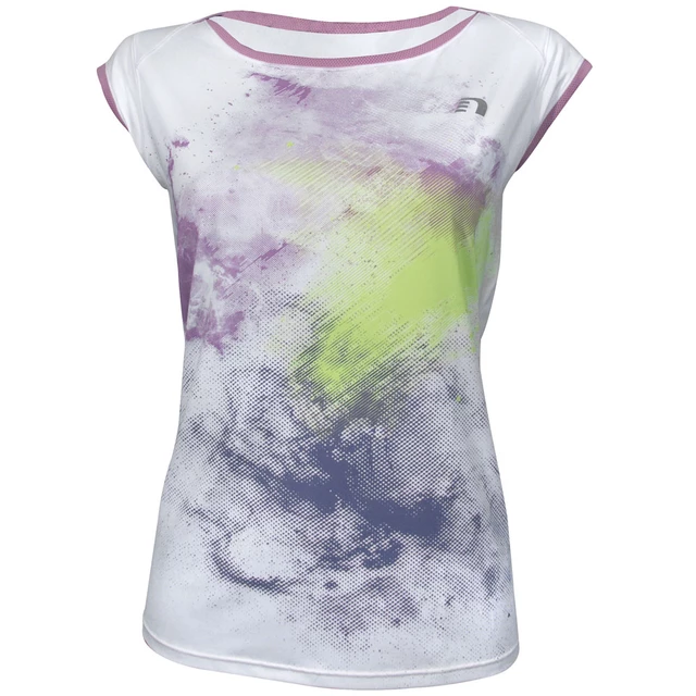 Dámské sportovní tričko Newline Imotion Print Tee - bílá