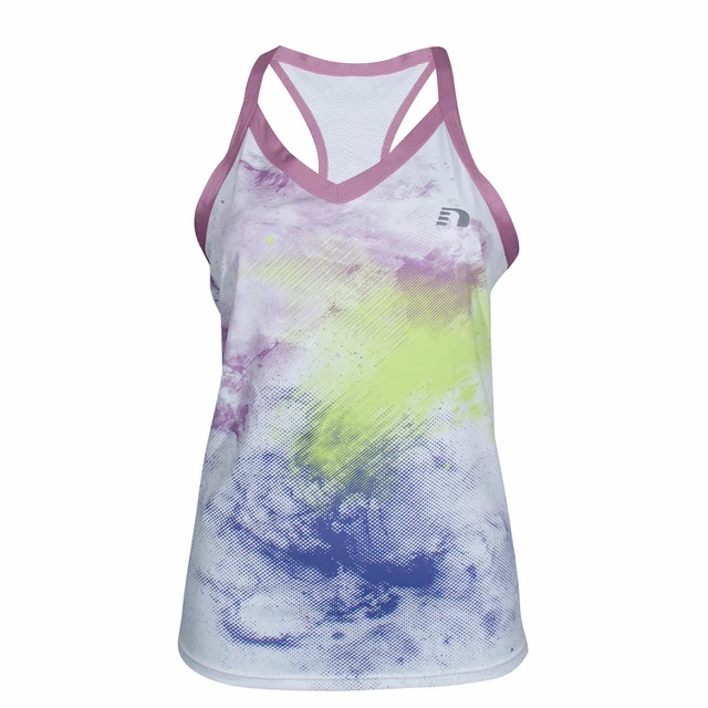 Dámský sportovní nátělník Newline Imotion Print Tank - bílá