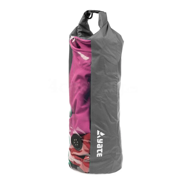 Waterproof bag with window and valve Yate Dry Bag 15l - Grey - Grey