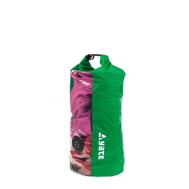 Yate Dry Bag 10l wasserdichter Transportbeutel mit Fenster und Ventil - blau - grün