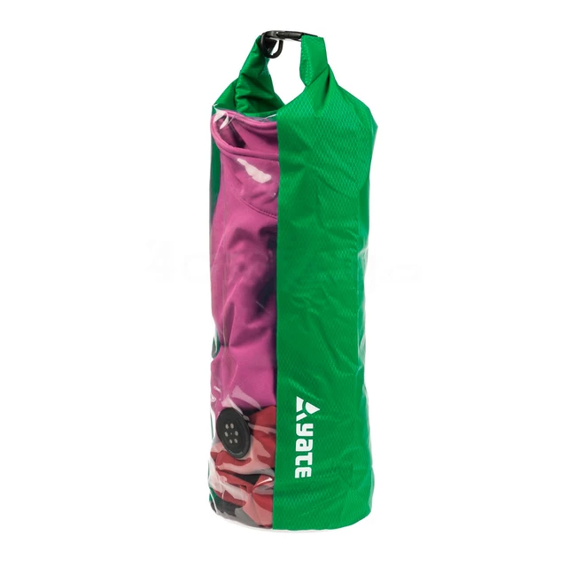 Waterproof bag with window and valve Yate Dry Bag 15l - Green - Green