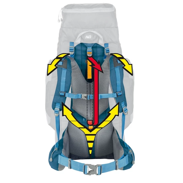 Tourist Backpack FERRINO Transalp 60 - Blue