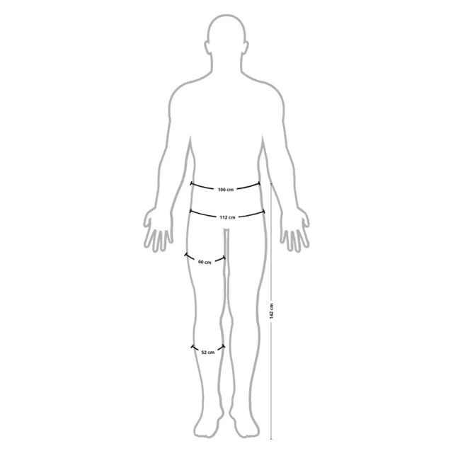 Prídavné kompresné nohavice inSPORTline 142 cm