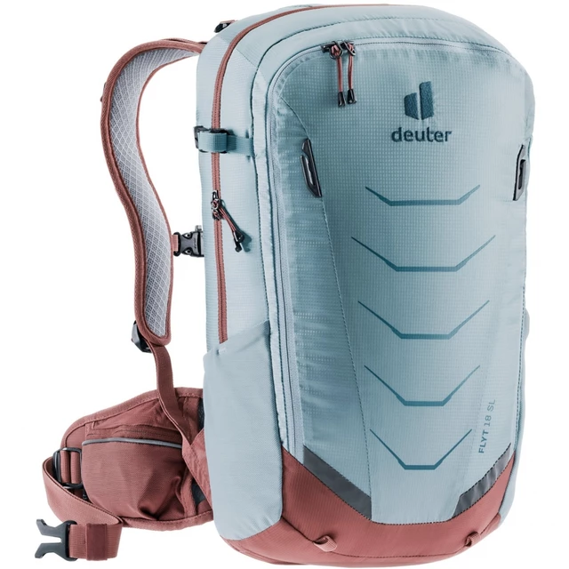 Kerékpáros hátizsák Deuter Flyt 18 SL - grafit-fekete - dusk-redwood