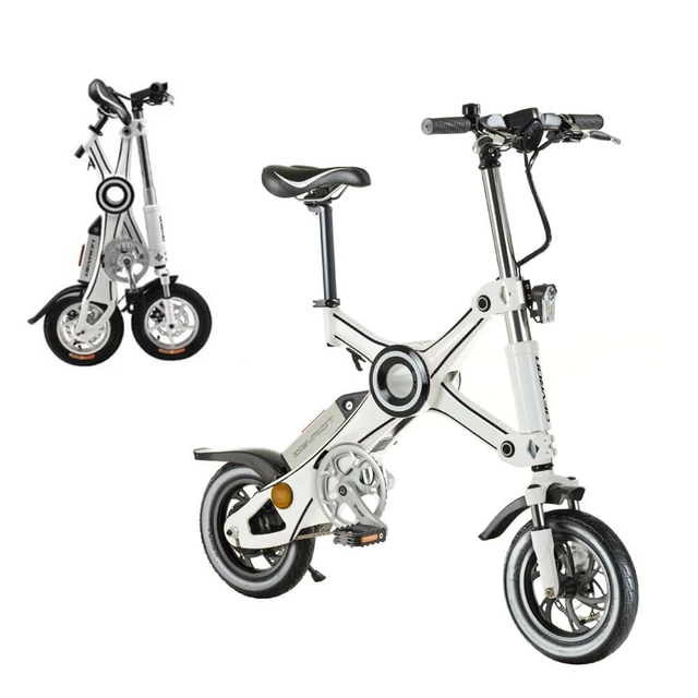 Folding E-Bike Devron X3 12” – 2017 - Black - White