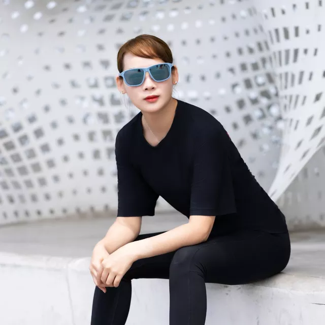 Polarized Sunglasses Altalist Kay L1 - bílá se stříbrnými skly
