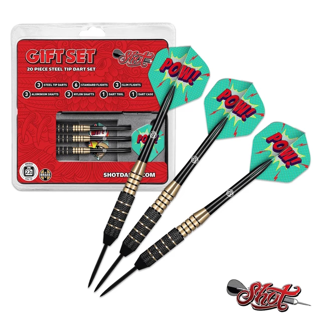 Darts Shot Value Range Gift Pack Steel – 3-Pack