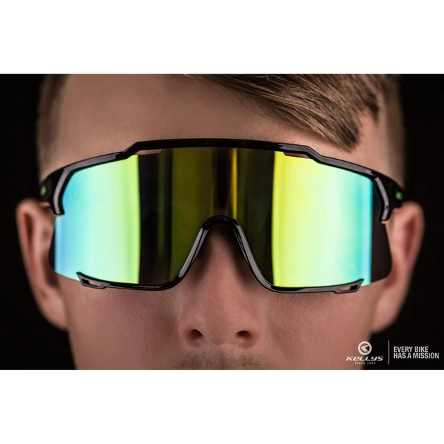 Cycling Sunglasses Kellys Dice Photochromic - Black-Lime
