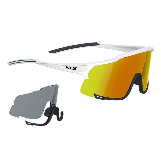 Cycling Sunglasses Kellys Dice Photochromic - Black-Lime - White