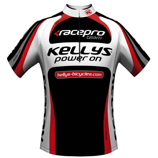 Cyklo dres Kellys Pro Team - krátky rukáv - červená