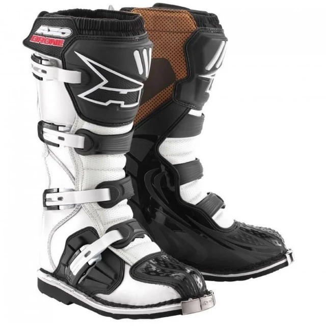 Motocross Boots AXO Drone - White - White