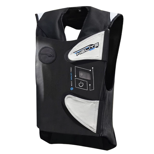 Professional Airbag Vest Helite e-GP Air - Black-White - Black-White