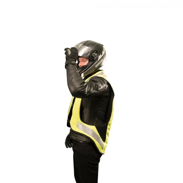 Airbagová vesta Helite e-Turtle HiVis - žltá