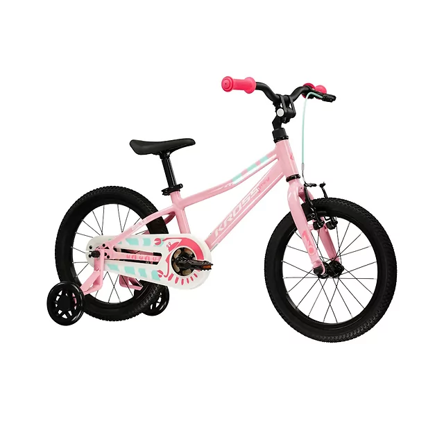 Dětské kolo Kross Mini 4.0 16" - model 2026 - růžová/bílá/lesk