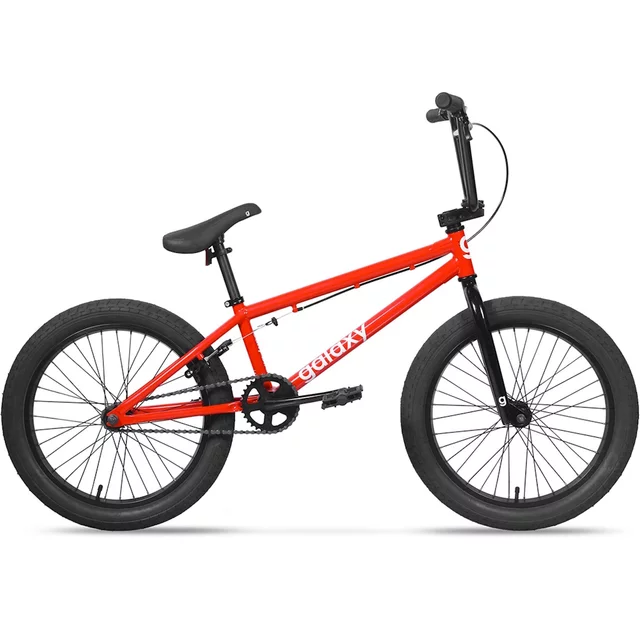 BMX kolo Galaxy Early Bird 20" 8.0 - stříbrná - červená