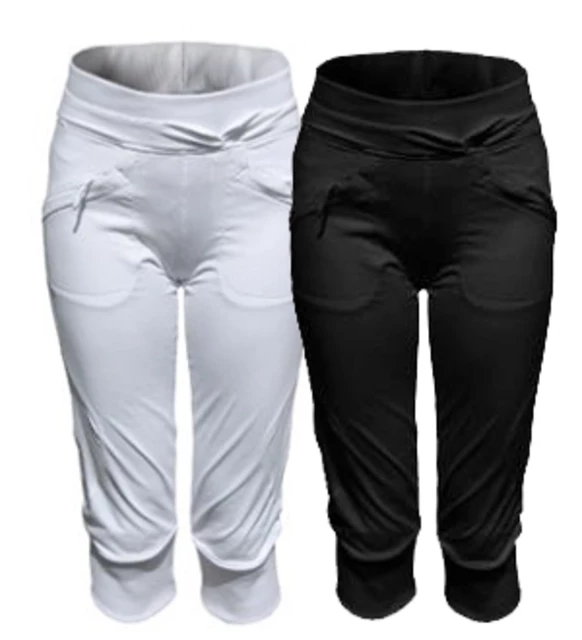 Women's Elastic 3/4 Pants ALEA - Black