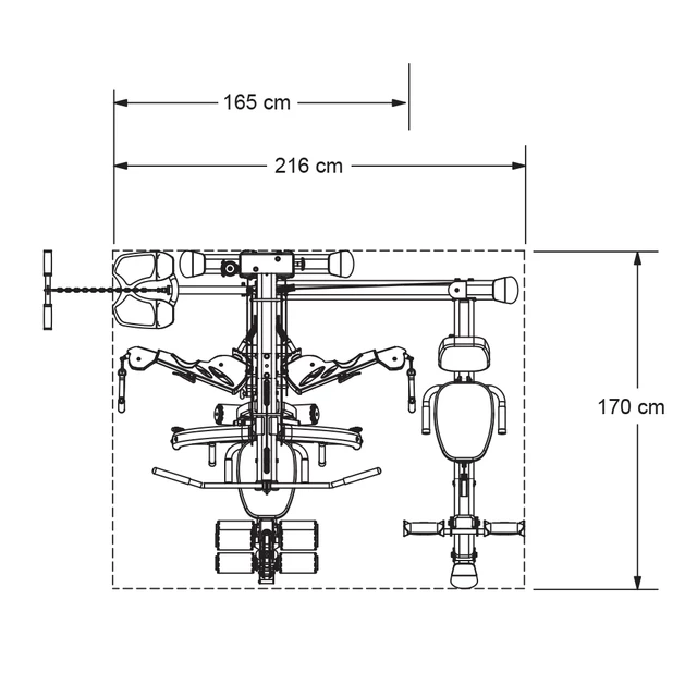 Body Craft Elite - leg press- optionales Zubehör