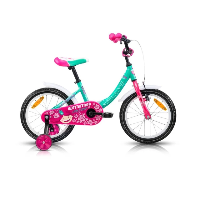 Detský bicykel KELLYS EMMA 16" - model 2016 - ružová - azúrová