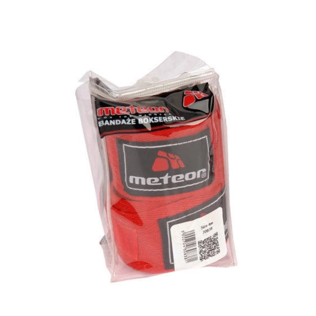 Boxerská bandáž Meteor 4m červená