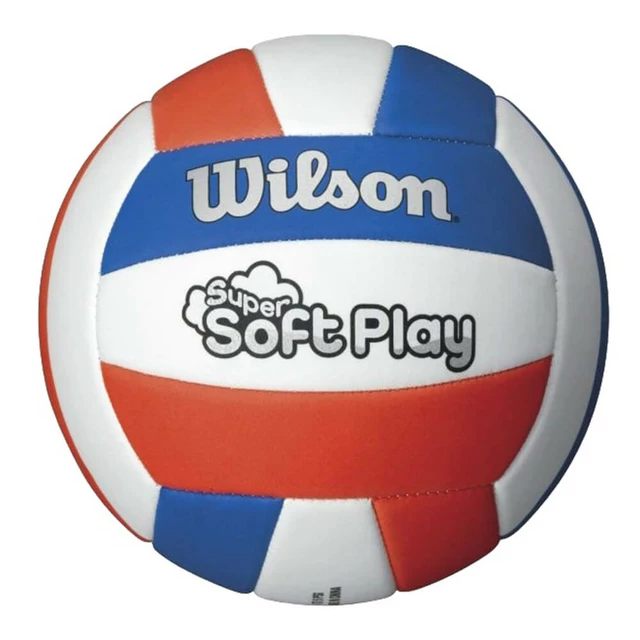 Volejbalová lopta Wilson Super Soft Play WTH3595XB bielo-modro-červená