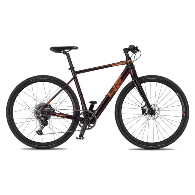 Gravel elektrokolo 4EVER ENGRAVE FLAT 28" - titan/hologram - velvet/metal bronze