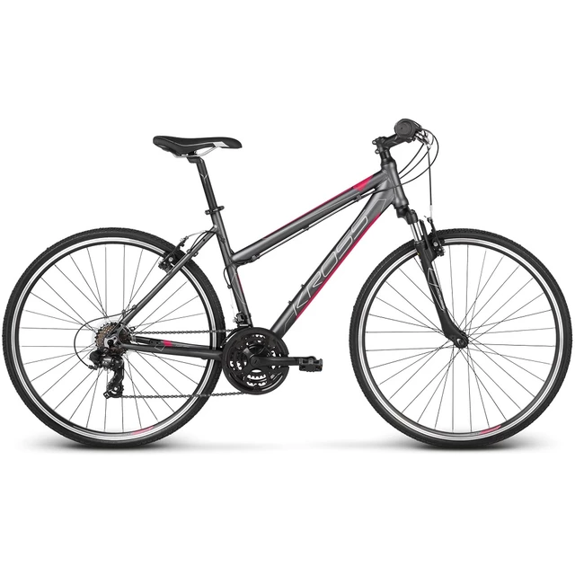 Women’s Cross Bike Kross Evado 1.0 28” – 2021 - Graphite/Raspberry - Graphite/Raspberry