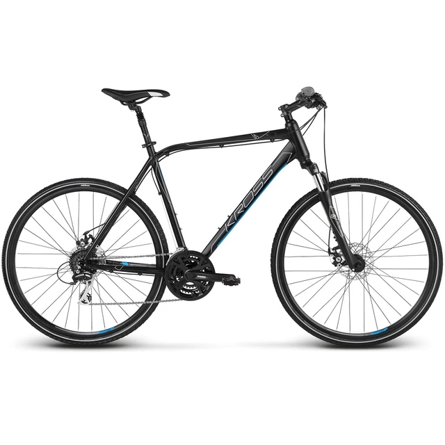 Pánské crossové kolo Kross Evado 4.0 TK 28" - model 2023 - černá/modrá - černá/modrá