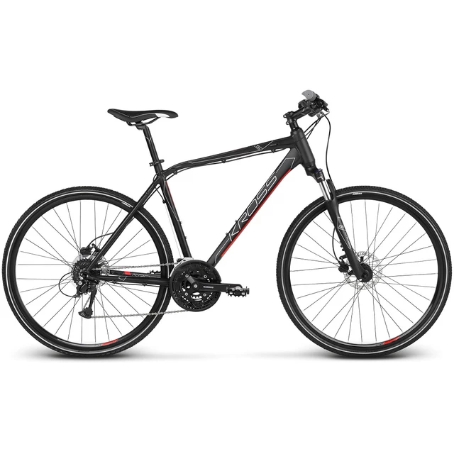 Men’s Cross Bike Kross Evado 5.0 28” – 2020 - Black-Red - Black-Red