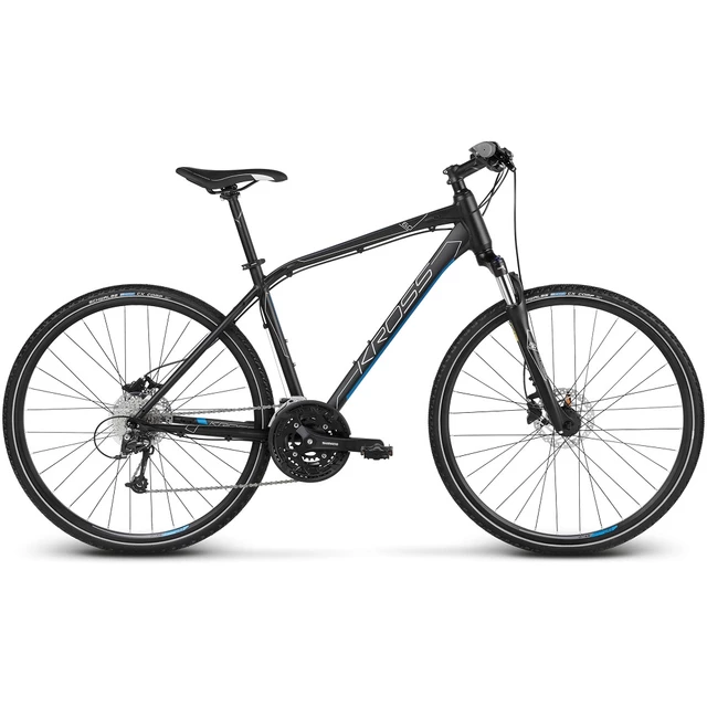 Pánské crossové kolo Kross Evado 6.0 28" - model 2020 - černo-modrá - černo-modrá