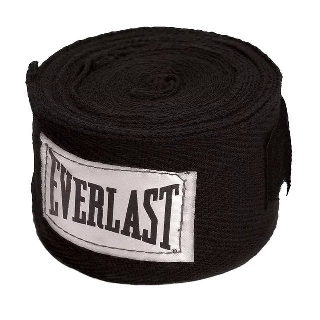 Boxerské bandáže Everlast Handwraps 300 cm - čierna