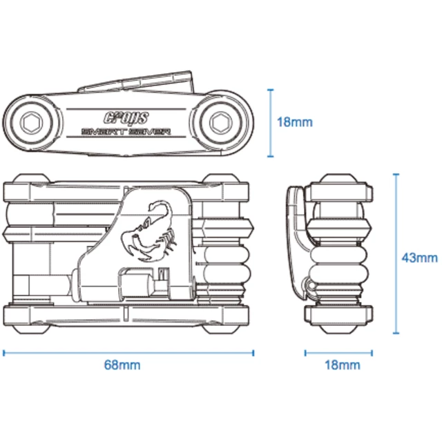 Multiklucz do roweru Crops Smartsaver EX